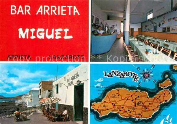 Lanzarote Kanarische Inseln Arrieta Bar Arrieta Miguel