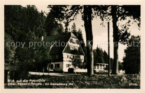 Oberpoebel Putzmühle Pöbeltal Erzgebirge