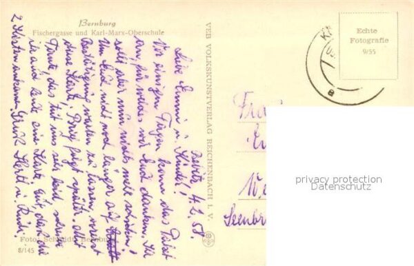 Bernburg Saale Fischergasse Karl Marx Oberschule – Bild 2