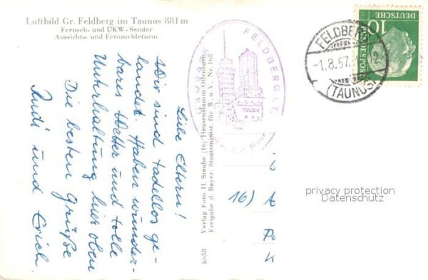 Grosser Feldberg Taunus Fernseh UKW Sender Aussichtsturm Fernme – Bild 2