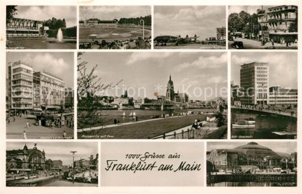 Frankfurt Main Palmengarten Stadion Flughafen Rhein Ma