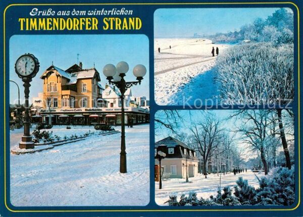 Timmendorfer Strand Winterlandschaft Strand Promenade Stand