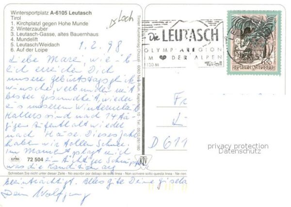 Leutasch Kirchplatzl gegen Hohe Munde Winterzaub – Bild 2