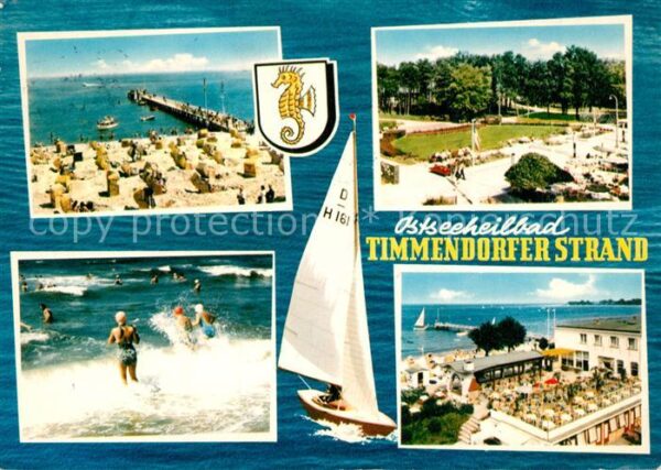 Timmendorfer Strand Strand Promenade Gaststätte Segelboot