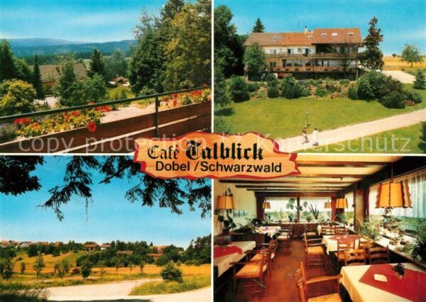 Dobel Schwarzwald Cafe Pension Talblick Landschaftspanora