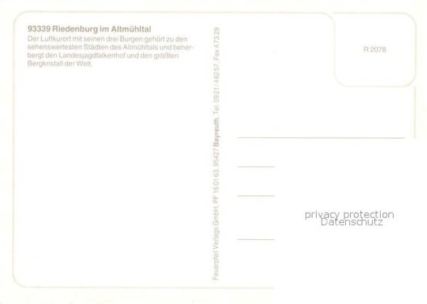 Riedenburg Altmuehltal Panorama Luftkurort Burgen – Bild 2