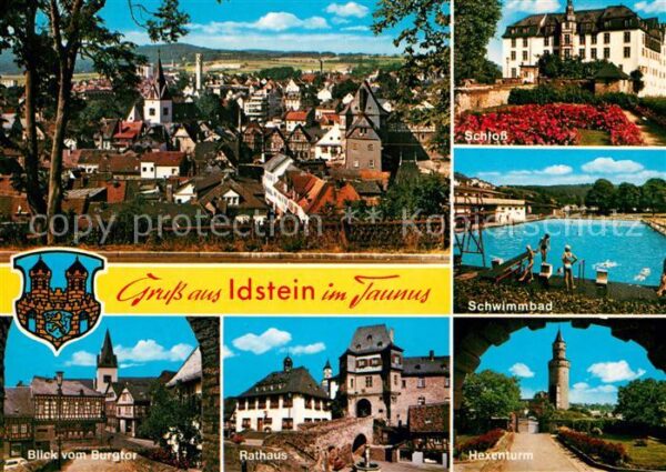 Idstein Stadtpanorama Schloss Schwimmbad Hexent