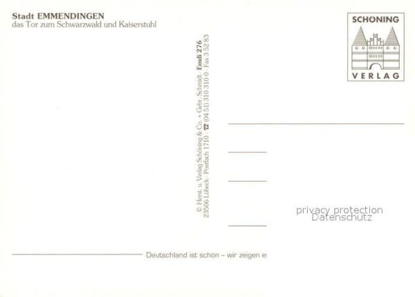 Emmendingen Stadttor Marktplatz Lammstrasse Rathaus – Bild 2