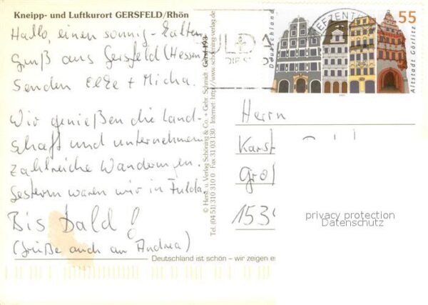 Gersfeld Rhoen Wasserkuppe Fliegerdenkmal Rathaus Schl – Bild 2