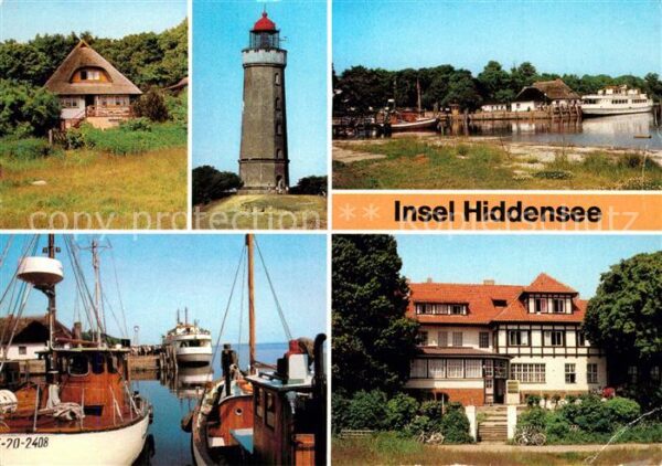 Kloster Hiddensee Fischerhaus Leuchtturm Anlegestelle Haf