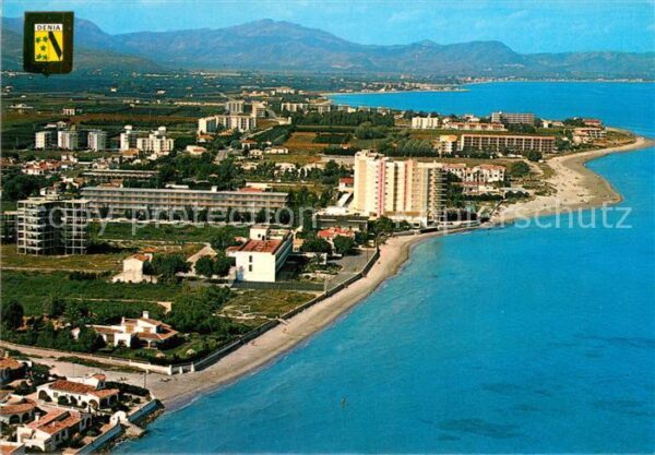 Denia Playa de Les Marines vista aerea