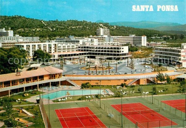 Santa Ponsa Mallorca Islas Baleares Sporthotel Minigolf Tennisanlage