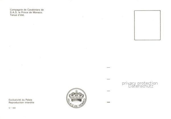 Monaco Palais Compagnie de Carabiniers de S.A. – Bild 2