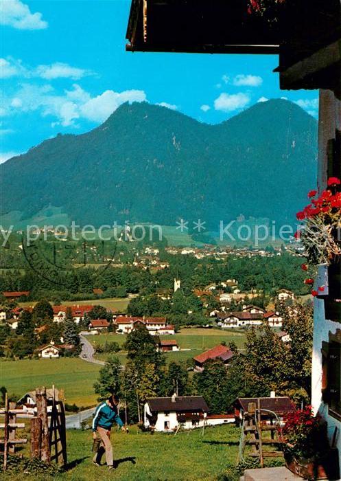 Ruhpolding Blick auf den Ort Alpen