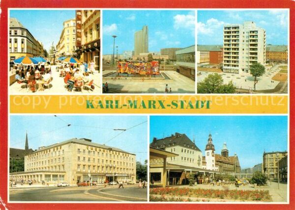 Karl-Marx-Stadt Cafe Brühl Interhotel Kongress Punkthau