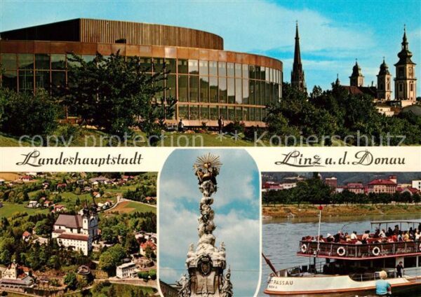 Linz Donau Brucknerhalle Pöstlingberg Schiffstatio