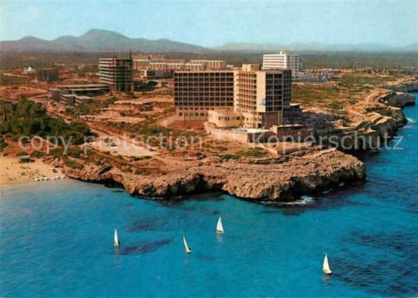 Calas de Mallorca Hotel America Küste Fliegeraufnahme