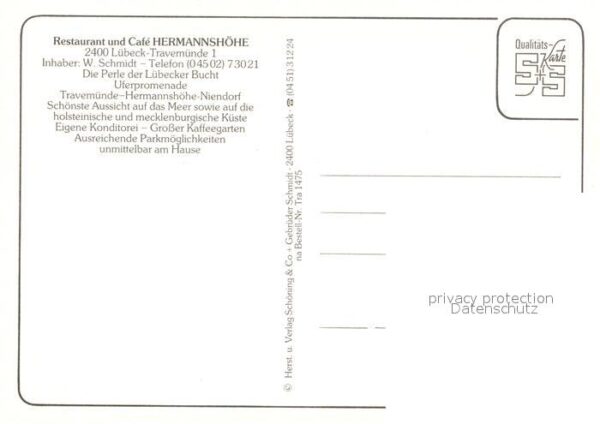 Travemuende Ostseebad Restaurant Cafe Hermannshöhe Terrasse K – Bild 2