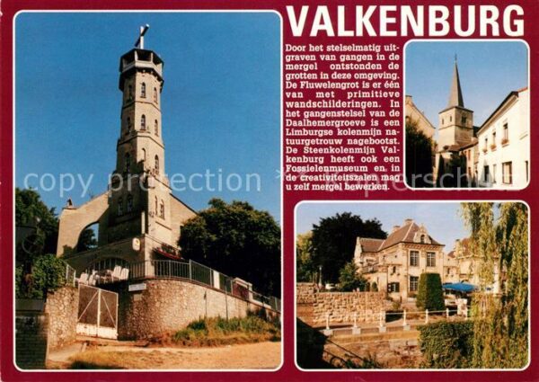 Valkenburg aan de Geul Aussichtsturm Ortsmotiv Kirche