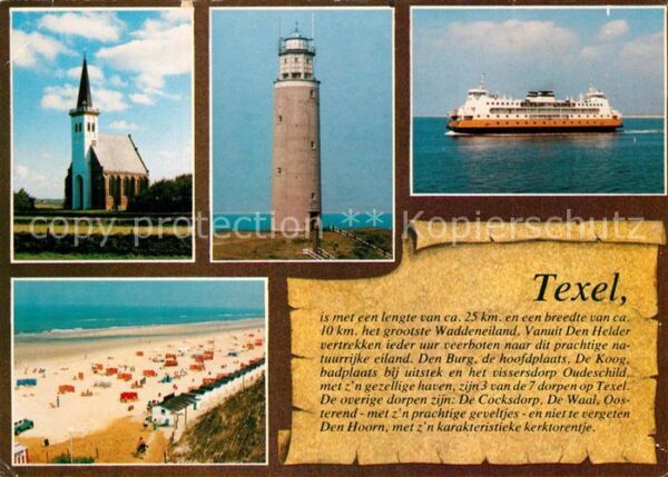 Texel Kirche Leuchtturm Fähre Strand