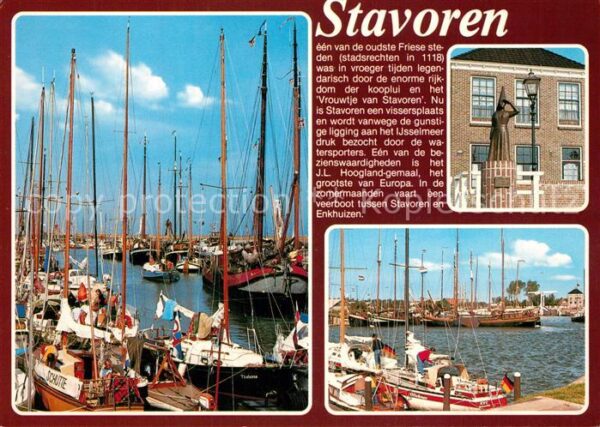 Stavoren Hafen Segelschiffe Yachten Denkmal