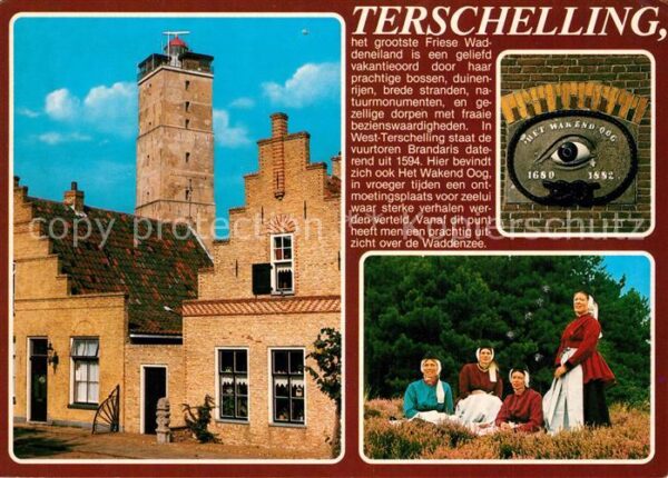 Terschelling Giebelhaus Turm Trachten