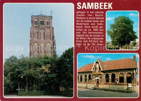 Sambeek Kirchturm Alter Baum Cafe Restaurant