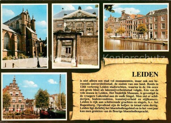 Leiden Kirche Historische Gebäude Portal Hafen