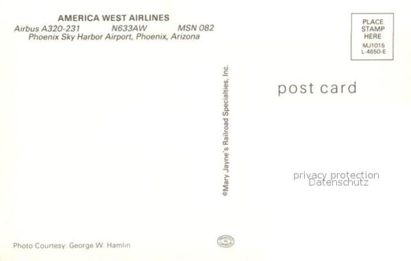 Flugzeuge Zivil America West Airlines Airbus A320-231 N – Bild 2