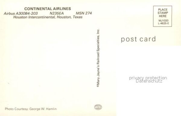 Flugzeuge Zivil Continental Airlines Airbus A300B4-203 – Bild 2
