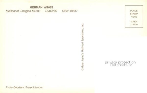 Flugzeuge Zivil German Wings McDonnell Douglas MD-83 D- – Bild 2
