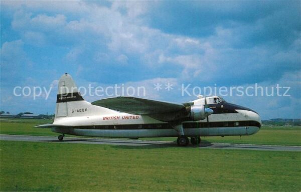 Flugzeuge Zivil British United Bristol 170 Mk. 32 Freig