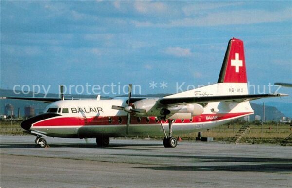 Flugzeuge Zivil Balair Fokker F27 Friendship 400 HB-AAX