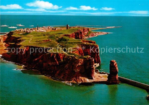 Helgoland mit Oberland Fliegeraufnahme