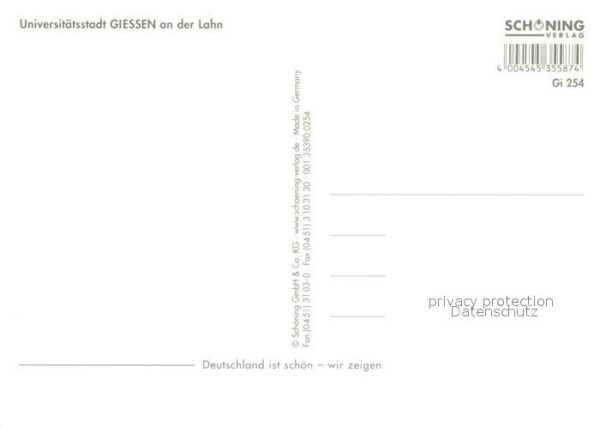 Giessen Lahn Fachwerkhaus Panorama Kirche Strassenpa – Bild 2