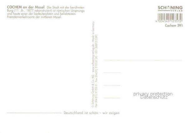 Cochem Mosel Reichsburg Details Moselpartie – Bild 2
