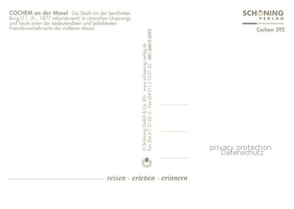 Cochem Mosel Moselpartie Reichsburg Strassenpartie S – Bild 2