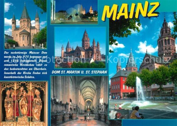 Mainz Rhein Mainzer Dom Altar Inneres Fontäne