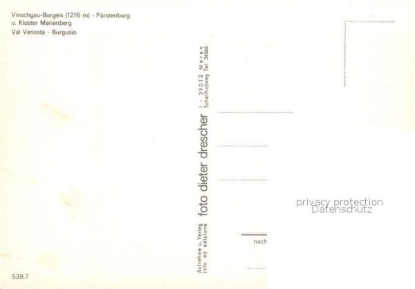 Burgeis Vinschgau Fürstenburg und Kloster Marienberg – Bild 2