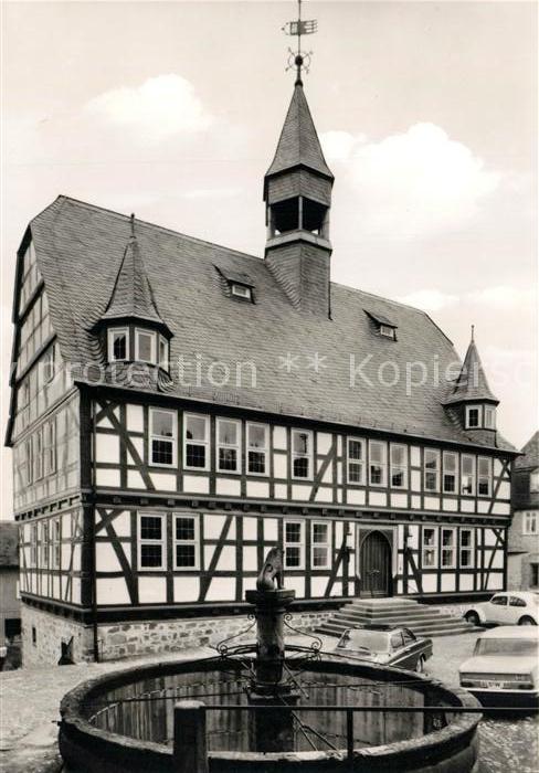 Homberg Ohm Rathaus Brunnen