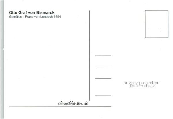 Friedrichsruh Hamburg Portrait Otto von Bismarck – Bild 2