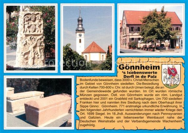 Goennheim Plastik Kirche Gasthaus Sarkophage