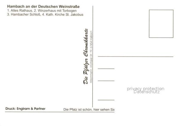 Hambach Neustadt Altes Rathaus Winzerhaus Torbogen Hamba – Bild 2