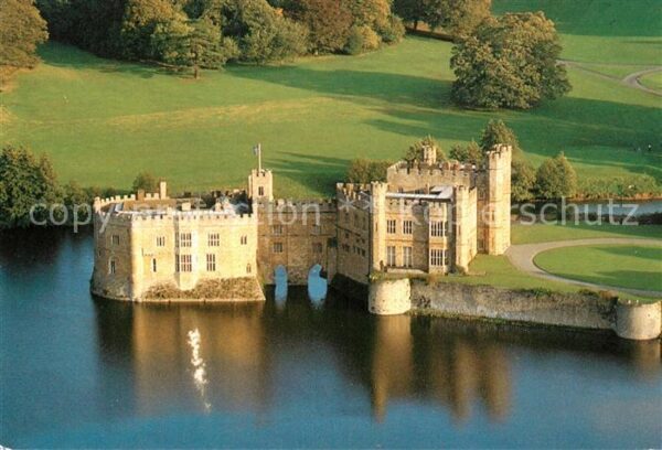 Kent Leeds Castle near Maidstone Aerial view