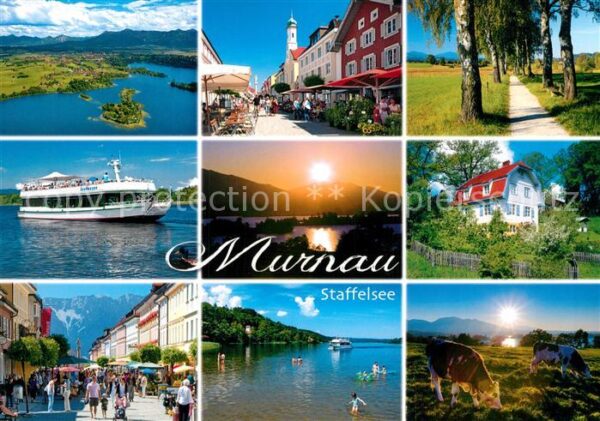 Murnau Staffelsee Insel Buchau Obermarkt Mariahilfkirche