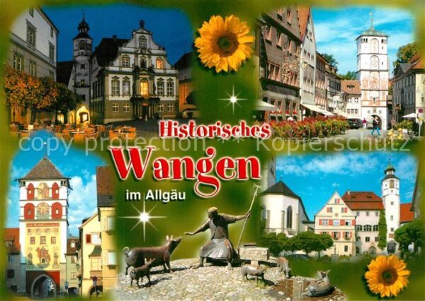 Wangen Allgaeu Rathaus Stadttore Marktplatz