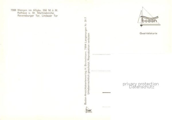 Wangen Allgaeu Rathaus und St Martinskirche Ravensburg – Bild 2