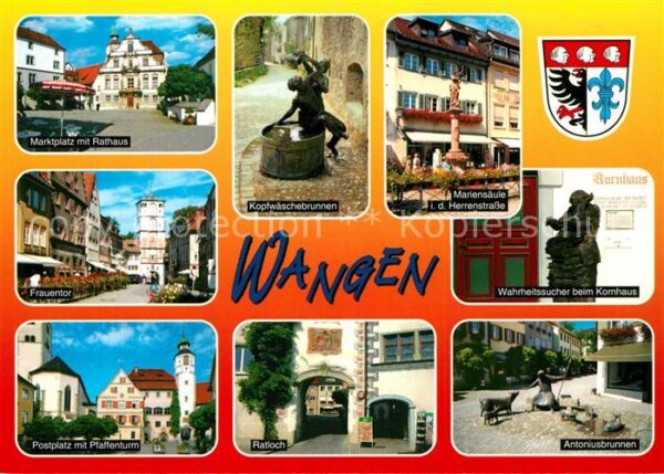 Wangen Allgaeu Marktplatz Rathaus Frauentor Postplatz
