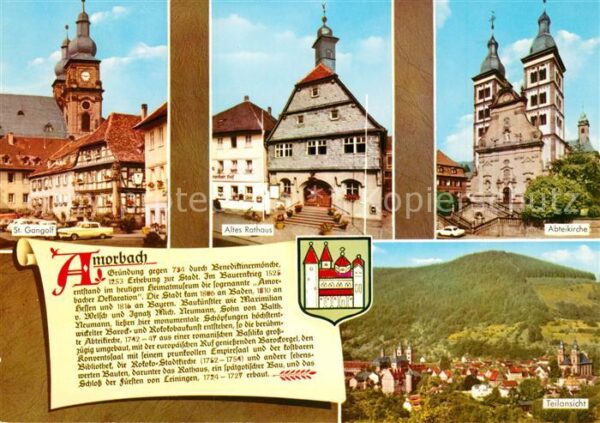 Amorbach Neckarsulm St Gangolf Altes Rathaus Abteikirche Te