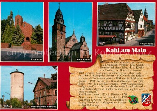 Kahl Main Ev Kirche Kath Kirche Hauptstrasse Wass